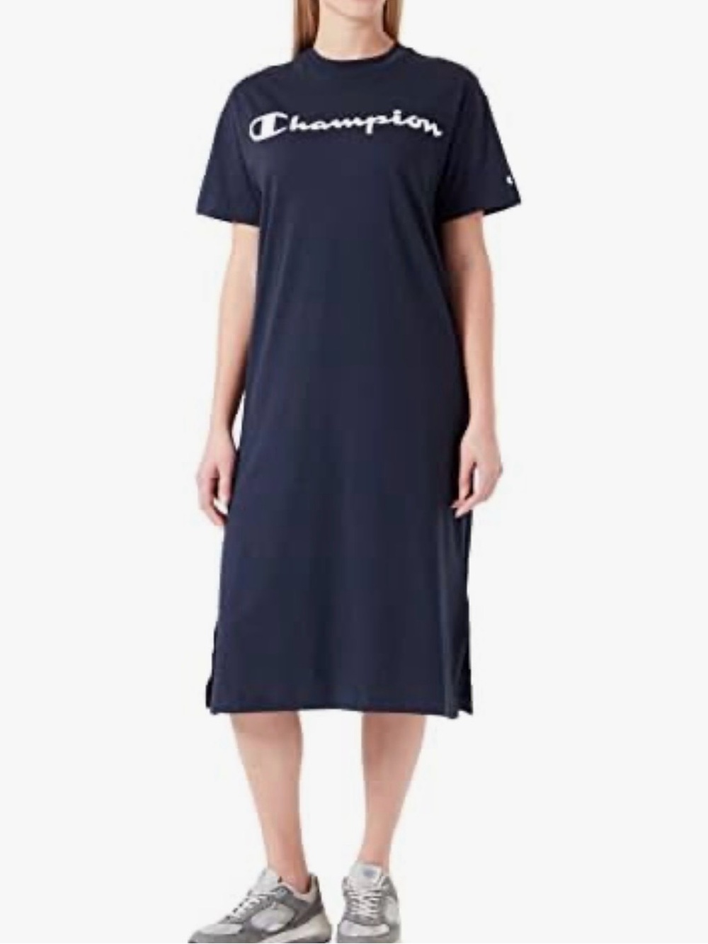 Champion Navy Blue Script Tee Dress